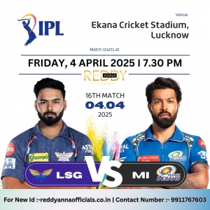 Experience IPL Like Never Before: Reddy Anna Launches LSG vs MI Match Hub