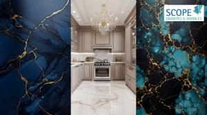 How does a marble company ensure accurate cutting and finishing?l