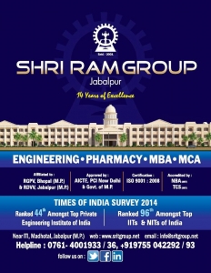 Why Shri Ram Group is in the List of Top 10 Engineering Colleges in Jabalpur 