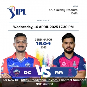 Reddy Anna Predicts Big Clash: Delhi Capitals vs Rajasthan Royals at Arun Jaitley Stadium, 7:30 PM
