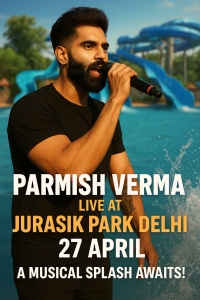 Parmish Verma Live at Jurasik Park Delhi on 27 April – A Musical Splash Awaits!