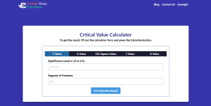 Using a Critical Value Calculator to Explain Statistical Significance: A Comprehensive Guide