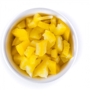 Buy Bulk IQF Diced Yellow Peppers – Premium Frozen Sweet Yellow Peppers | Global Resource Direct