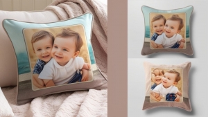 Personalized Photo Cushions and Blankets 