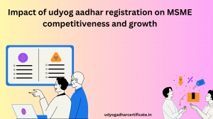 Impact of udyog aadhar registration on MSME competitiveness and growth