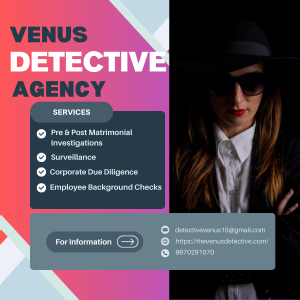 Best private detective agency in Delhi -Venus Detective Agency