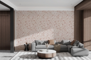 Modern Living Rooms That Shine with Patterned Wallpaper