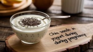 Chia Seeds in Yogurt 