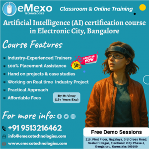 Best AI Training in Electronic City, Bangalore – Become an AI Expert & Launch a Future-Proof Career!