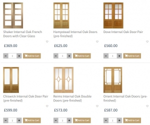 internal wooden French doors