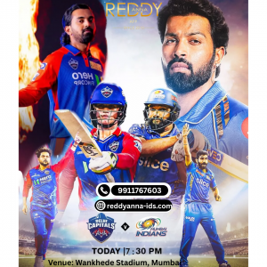 Clash of Titans with Reddy Anna : Mumbai Indians vs Delhi Capitals - IPL 2025 Showdown at Wankhede Stadium.