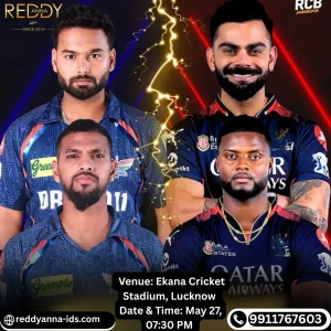 Ekana Cricket Stadium Set for an Epic Battle between Lucknow Super Giants and Royal Challengers Bengaluru with Reddy Anna Demo Id in IPL 2025.