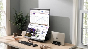 Optimizing Digital Content Creation with Stacked Monitors