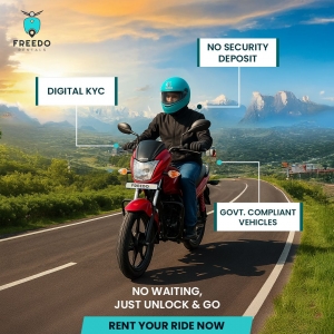 Explore Gurgaon on Two Wheels: Why Freedo Rentals is the Best Choice for Motorcycle Rentals
