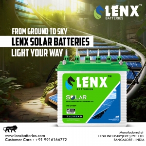 Lenx – Your Trusted Solar Battery Manufacturer in Bangalore for Reliable Energy Solutions