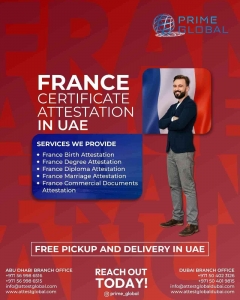Professional Attestation for France Documents in the UAE