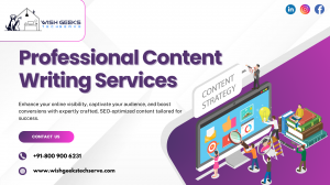 Best Content Writing Services in Noida to Enhance Visibility, Engagement and Conversions—Wish Geeks Tehserve