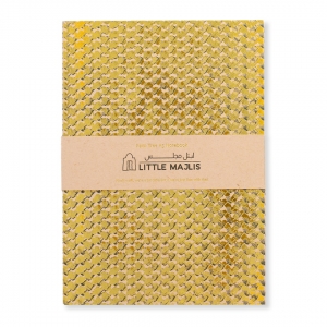 Elegant Corporate Gift Idea: A5 Gatefold Notebook – Ghutra, Gold
