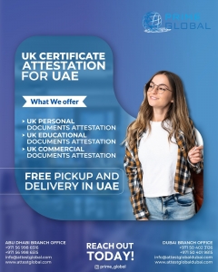 Uae embassy approved: UK Certificate attestation services in UAE 