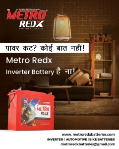 Reliable Inverter Battery Exporter in Hyderabad – Metro Redx Power Solutions