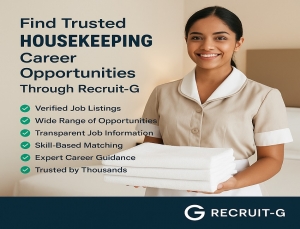 Find Trusted Housekeeping Career Opportunities Through Recruit-G