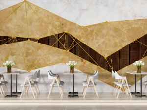 Step Into a Café with 3D Wallpaper Designs