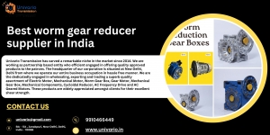 Univario Transmission: India’s Best Worm Gear Reducer Supplier for Industrial Excellence