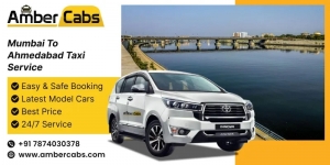 Experience the Best Mumbai to Ahmedabad Taxi Service with Amber Cabs