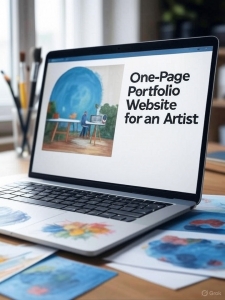 One-Page Portfolio Website for an Artist