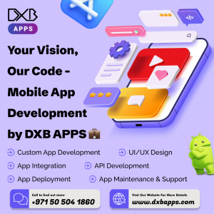 Custom app design & mobile application development Abu Dhabi services by DXB APPS