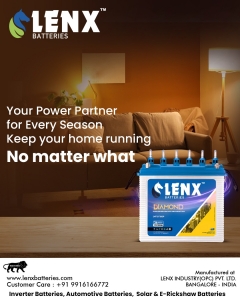Reliable Inverter Battery Manufacturer in Bangalore – Power Your World with Lenx