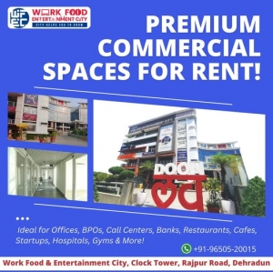 What amenities should you expect in premium commercial space in Dehradun?