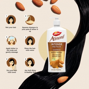 Stronger, Smoother Hair Starts with Dabur Almond Intense Repair Shampoo
