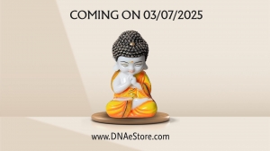 Handcrafted Baby Monk Figurine – Charming Decorative Baby Monk Showpiece from DNA EStore