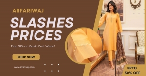 ArfaRiwaj Slashes Prices Flat 20% on Basic Pret Wear!