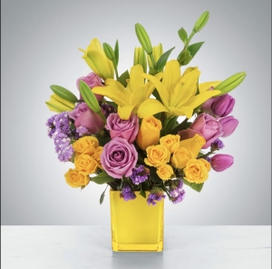 Purple Flowers by Black Petals – A Royal Touch for Every Occasion