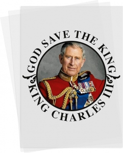 Celebrate Royal Pride with the 'God Save The King' Iron-On Transfer