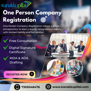 Start Your One Person Company (OPC) – Online Registration in India