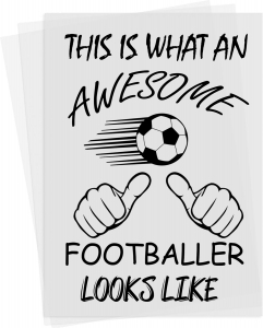 Celebrate the Spirit of the Game with the Awesome Footballer Iron-On Transfer Patch