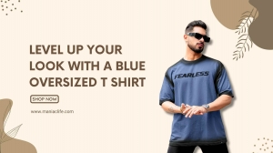 Level Up Your Look with a Blue Oversized T Shirt