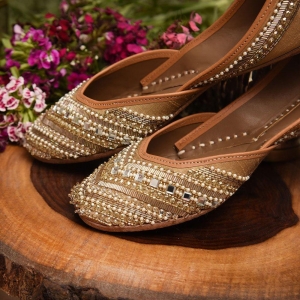 Mirror Work Punjabi Juttis in Delhi Simplified by Gulbhahar
