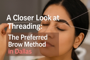 A Closer Look at Threading: The Preferred Brow Method in Dallas