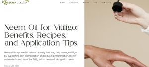How to Use Neem Oil for Vitiligo