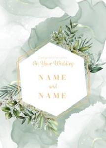 Elegant Wedding Congratulations ecard for Every Couple