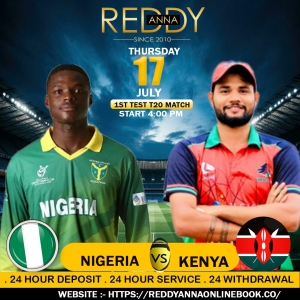 Watch Kenya vs Nigeria Live in 2025 on Reddy Anna – The Ultimate Online Exchange Cricket Platform with 24/7 Support and Real-Time Updates . 
