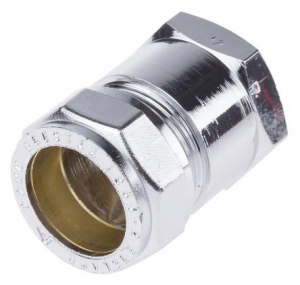 Compression fittings connecting metal pipes in a fluid system – showcasing leak-proof performance and easy installation.