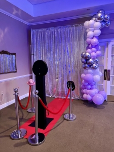 How to Style Your Wedding Photo Booth Area for a High-End Monochrome Look