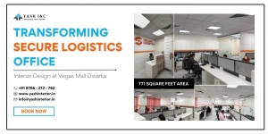 Transforming Secure Logistics Office: Interior Design at Vegas Mall Dwarka