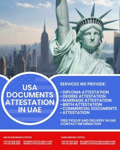 Reliable Attestation for U.S. Birth, Marriage, and Degree Certificates in UAE