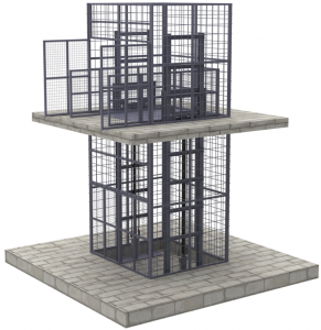 Fully Caged Goods Lifts